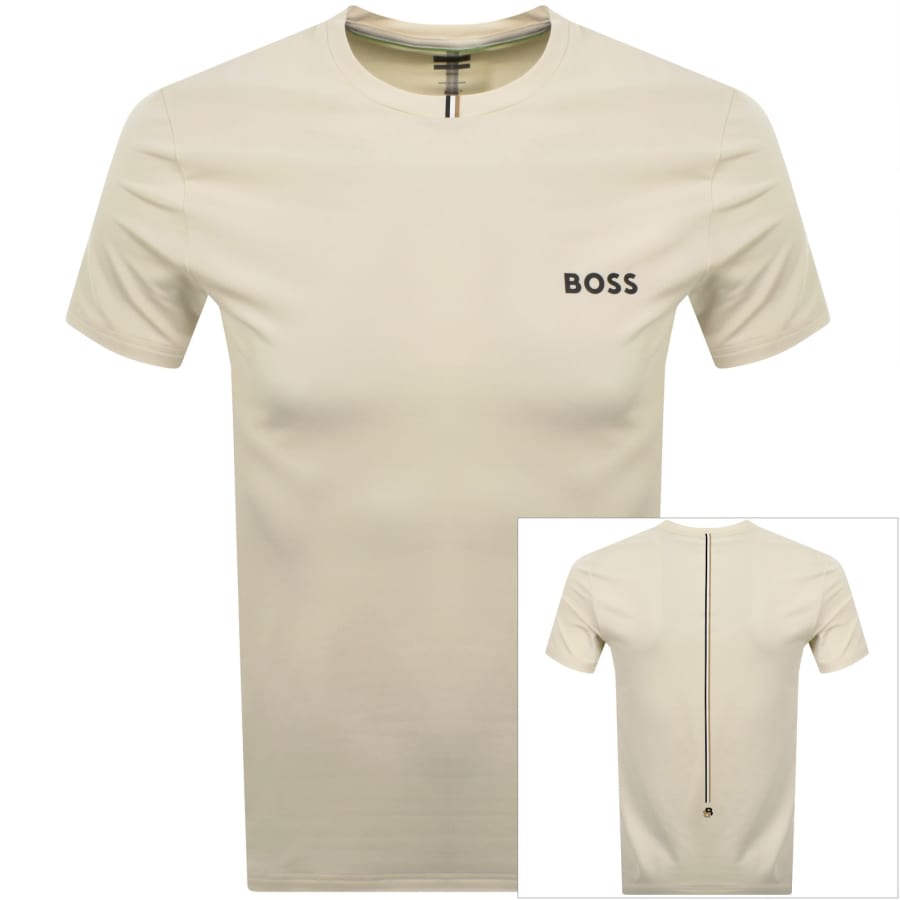 BOSS Tee Toc T Shirt Cream | Mainline Menswear x
